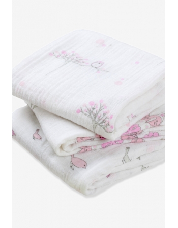 Пеленки для новорожденных Aden&Anais средние, набор 3, For the Birds