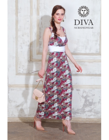 Сарафан для кормящих и беременных Diva Nursingwear Alba Maxi, Rose