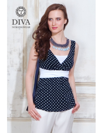 Топ для кормящих и беременных Diva Nursingwear Alba, Pois