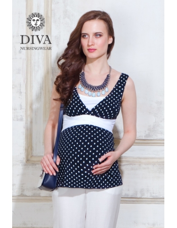 Топ для кормящих и беременных Diva Nursingwear Alba, Pois
