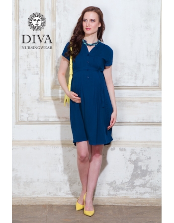 Платье для кормящих и беременных Diva Nursingwear Gemma, цвет Notte