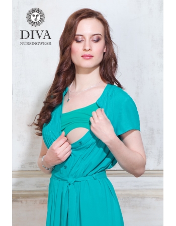 Платье для кормящих и беременных Diva Nursingwear Gemma, цвет Smeraldo