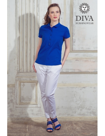 Топ для кормления Diva Nursingwear Polo, цвет Azzurro