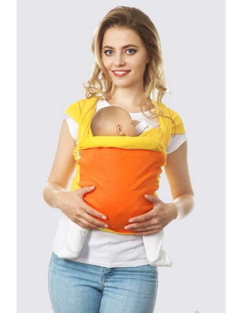 Слинг-шарф трикотажный Fusion, желто-оранжевый