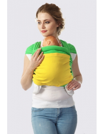 Слинг-шарф трикотажный Fusion, яблочно-желтый