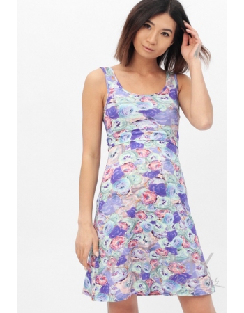 Платье-майка с цветочным принтом для беременных