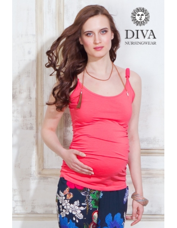 Майка для кормящих и беременных Diva Natale, цвет Corallo
