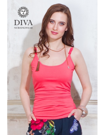 Майка для кормящих и беременных Diva Natale, цвет Corallo