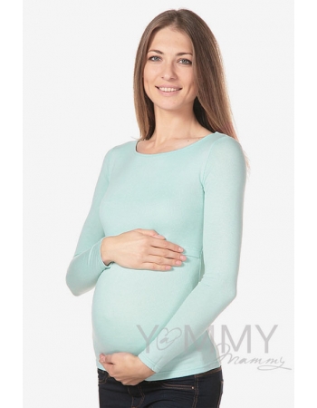 Лонгслив для беременных и кормящих, ментол