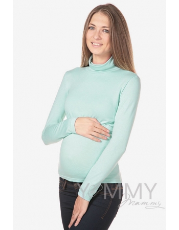 Водолазка для кормящих и беременных, цвет ментол