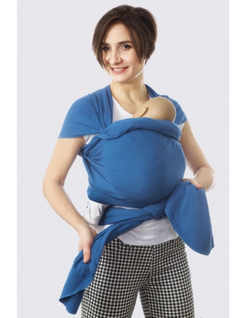 Слинг-шарф трикотажный, синий