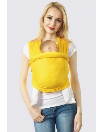 Слинг-шарф трикотажный, желтый