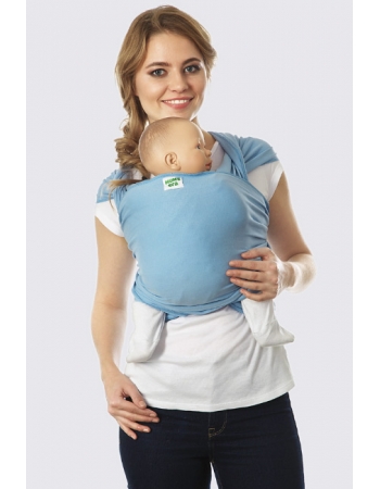 Слинг-шарф трикотажный, голубой