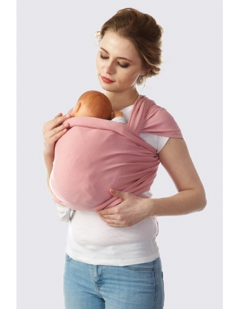 Слинг-шарф трикотажный, розовый