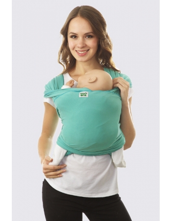 Слинг-шарф трикотажный, зеленый