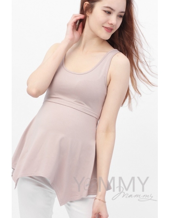 Туника для кормящих и беременных, капучино