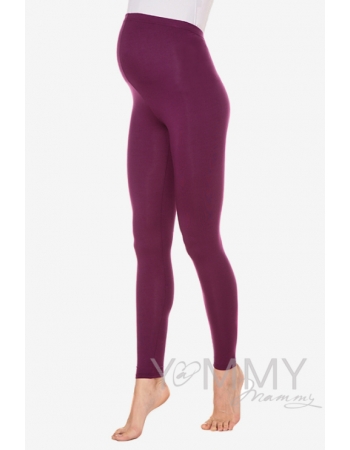 Лосины для беременных, темная орхидея из модала