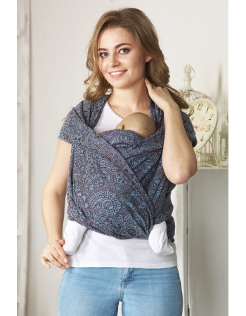 Слинг-шарф Огурцы, голубой