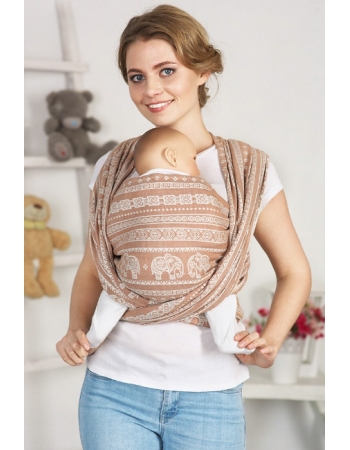 Слинг-шарф Слоны, бежевый