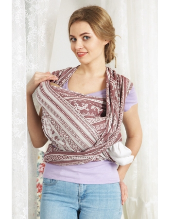 Слинг-шарф Ящерицы, коричневый