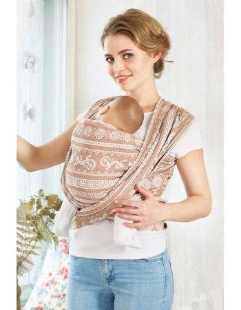 Слинг-шарф Ящерицы, бежевый