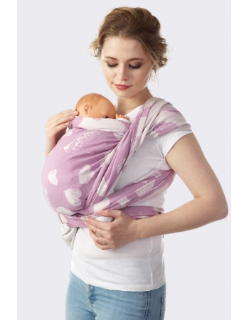 Слинг-шарф Сердца, орхидея