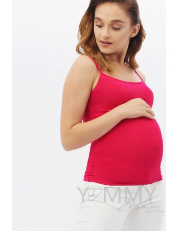 Топ на бретельках для беременных и кормящих, фуксия
