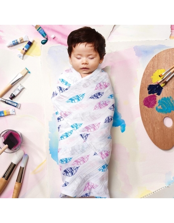 Муслиновые пеленки для новорожденных Aden&Anais большие, набор 4, Wink