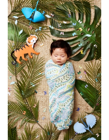 Бамбуковые пеленки для новорожденных Aden&Anais большие, набор 3, Wild One
