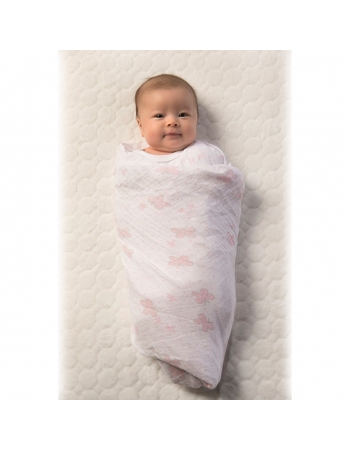 Муслиновая пеленка для новорожденных Swaddle Designs большая, Sterling Starshine