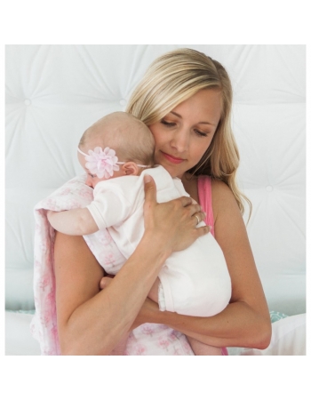Муслиновая пеленка для новорожденных Swaddle Designs большая, Pstl Pink Butterflies