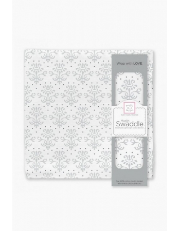 Муслиновая пеленка для новорожденных Swaddle Designs большая, Sterling Lillie