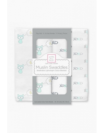 Муслиновые пеленки для новорожденных Swaddle Designs, SeaCrystal Fox XOXO