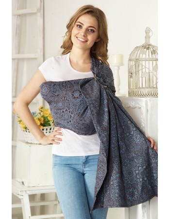 Слинг с кольцами Mums Era "Mendi", деним