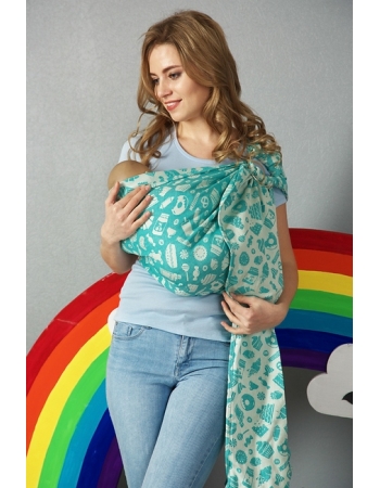 Слинг с кольцами Mums Era "Sweet", ментол