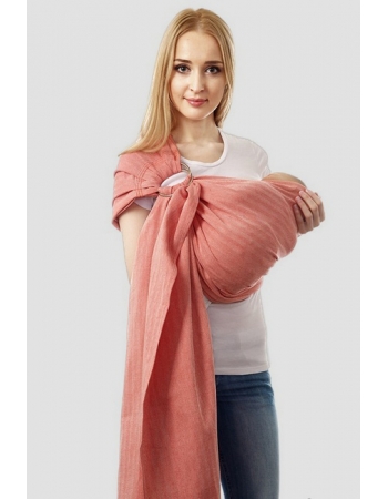 Слинг с кольцами Mums Era "Нидл", мандарин