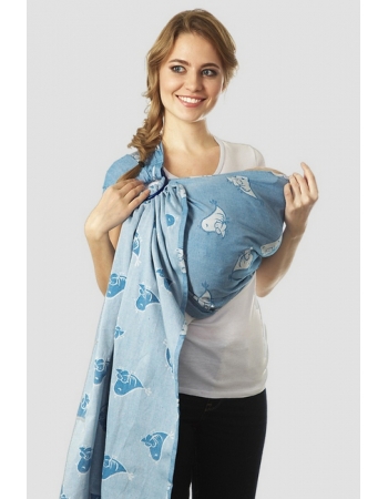 Слинг с кольцами Mums Era "Птички", гаити