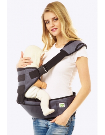 Хипсит со спинкой Mums Era, антрацит/черный