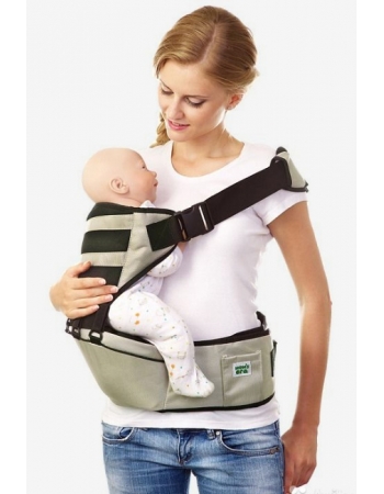 Хипсит со спинкой Mums Era, олива/черный