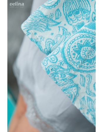 Слинг-шарф Velina, Aquamarine Paisley