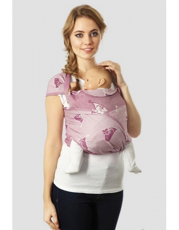 Май-слинг Mums Era "Птички", цикламен