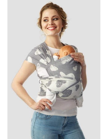 Май-слинг Mums Era "Сердца", антрацит