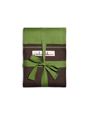 Слинг-шарф JPMBB трикотажный, цвет "фисташковый-коричневый"