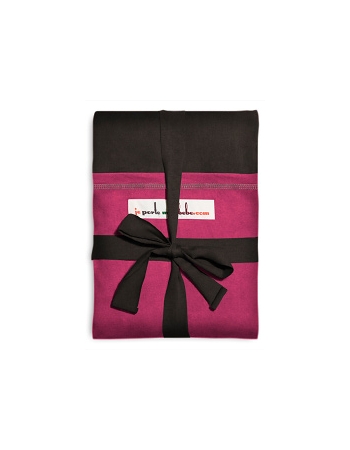 Слинг-шарф JPMBB трикотажный, цвет "темно-коричневый - фуксия"