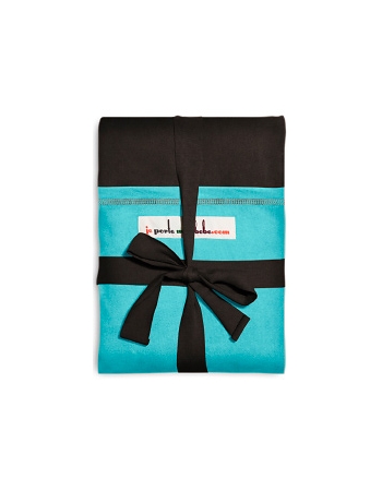 Слинг-шарф JPMBB трикотажный, цвет "темно-коричневый-бирюза"