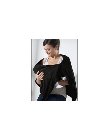 Пончо для кормления Mothers en Vogue из бамбука, цвет черный