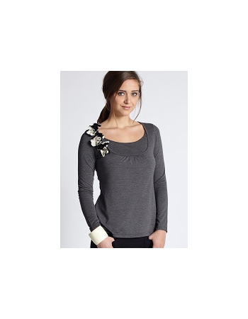 Топ для кормления Mothers en Vogue "Florica", серый