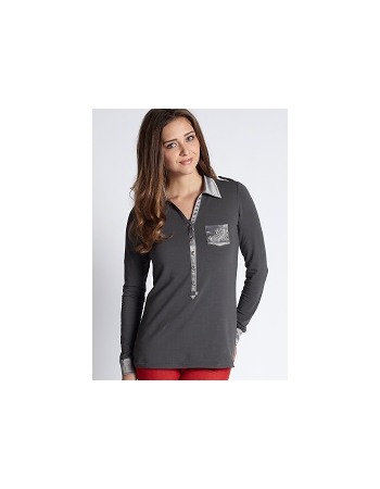 Топ для кормления Mothers en Vogue Soft-Mock Shirt, графит