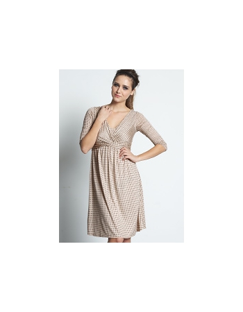 Платье Mothers en Vogue "Wrap Dress", рукав 3/4, принт Sephora