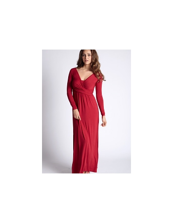 Платье Mothers en Vogue Wrap Dress Maxi, малиновый